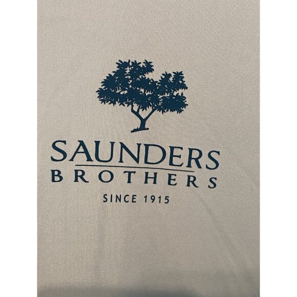 Saunders Brothers 1915 Light Teal Blue Hoodie Men's XL 50 UPF Sun Protection - Picture 4 of 5